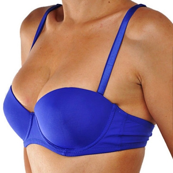 Ilys Intimate Other - “WEAR IT 6 WAYS” Royal Blue Demi Push Up Bra 34 C